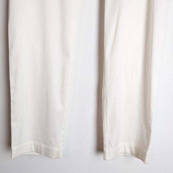 Ania Schierholt Ivory Sensual Devotion Collection Ivory Cupro Blend Trousers 12 - Picture 4 of 9